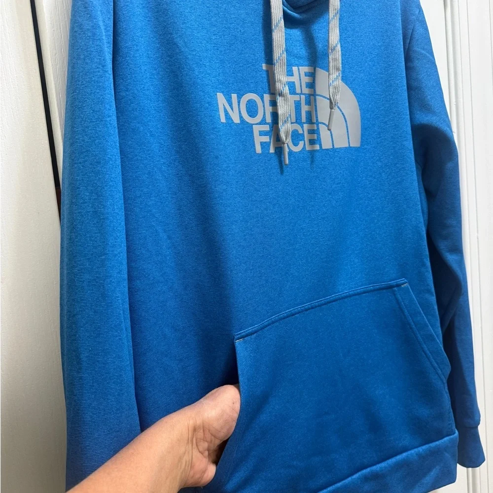 The North Face Bright Blue Pullover Hoodie with Logo